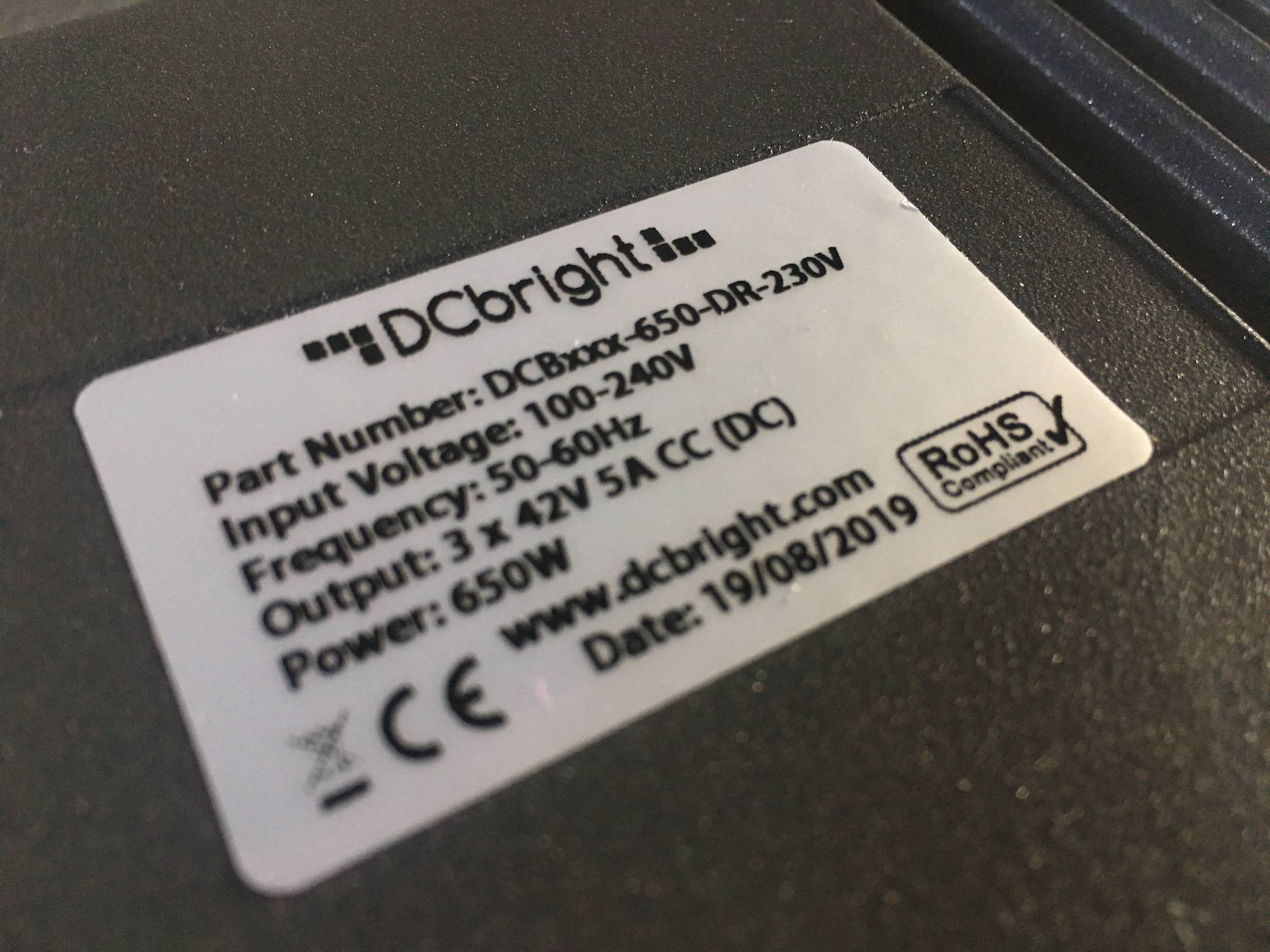 DCbright TripleTK LED driverbox specificaties